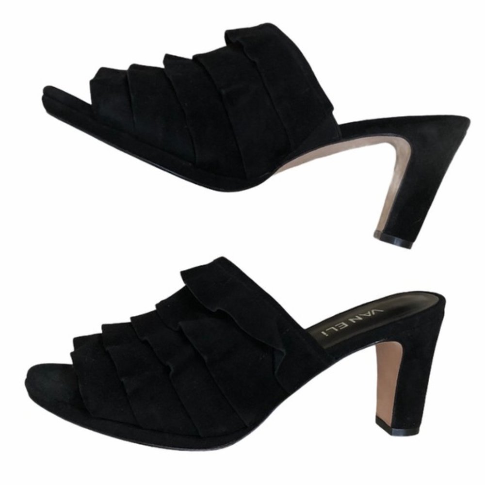 Vaneli Ruffle Suede 3" Heel - Picture 6 of 9